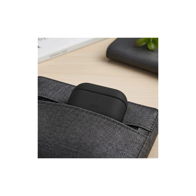 Чохол для навушників Uniq Lyden DS AirPods 4 Dallas Black (8886463691328) - picture 6