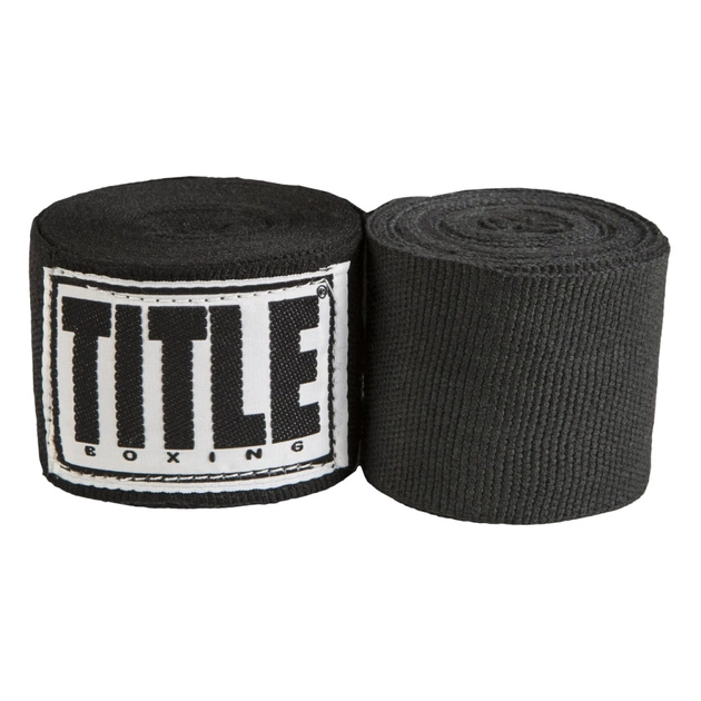 Бинт для спорту Title Boxing Select 180" Semi Elastic Mexican 4.5м Black (SMHW XL BK) - зображення 1