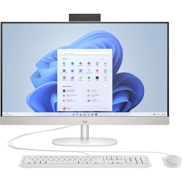 Комп'ютер HP 27-cr0071ua AiO / i3-N300, 8, 512, WiFi, кл+м (A45E2EA) - зображення 1