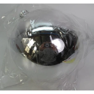 Ялинкова іграшка Novogod`ko уля Novogod'ko, пластик, 15cм, срібло, глянець (974068) зображення 1