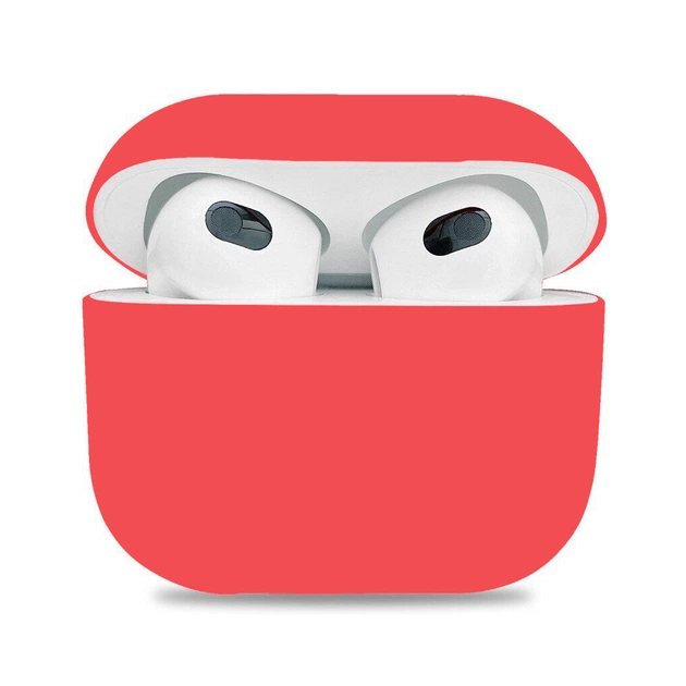 Чохол для навушників Armorstandart Ultrathin Silicone Case для Apple AirPods 3 Crimson (ARM60294) - зображення 1