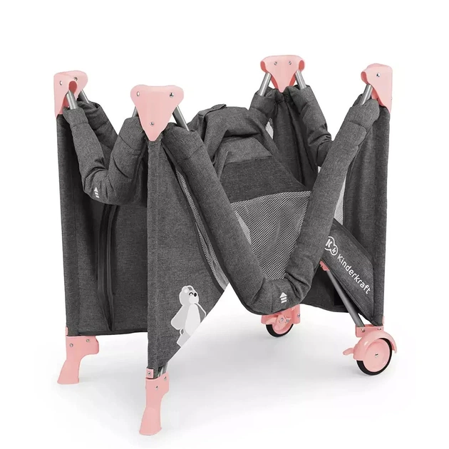 Ліжечко Kinderkraft манеж з пеленатором Joy Pink (5902533911264) - изображение 6
