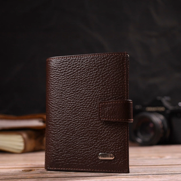 Гаманець Canpellini З натуральної шкіри Флотар Коричневий (21737) - зображення 9