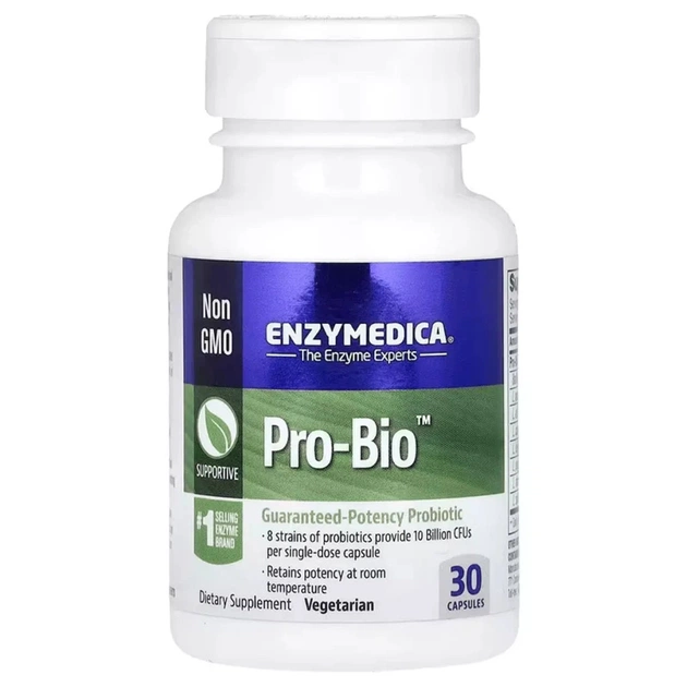 Пробіотики Enzymedica 10 млрд КУО, Pro-Bio, 30 капсул (ENZ-25110) - зображення 1