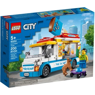 Конструктор LEGO City Great Vehicles Фургон із морозивом 200 деталей (60253) зображення 1