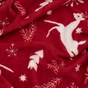 Плед Ardesto Christmas Flannel 160х200см, 100% поліестер, олені, червоний (ART0126PB) - зменшене зображення 5