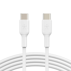 Дата кабель USB-С - USB-С, PVC, 1m, white Belkin (CAB003BT1MWH) зображення 1