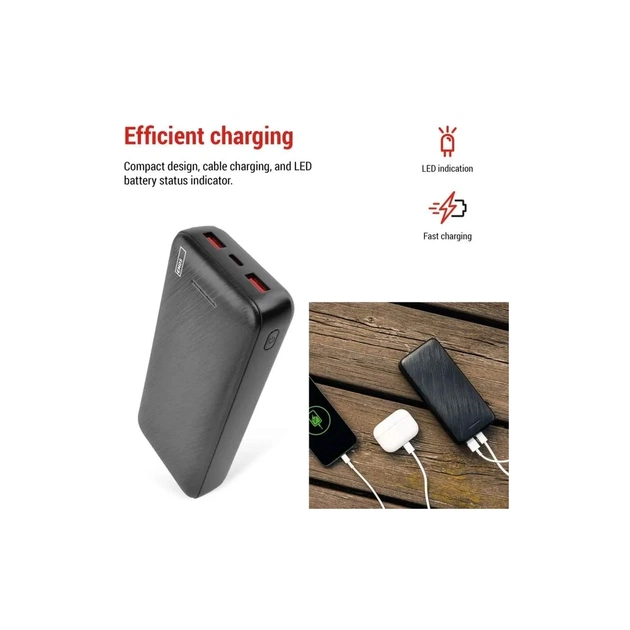 Батарея універсальна EMOS 20000mAh AlphaQ3, 22.5W, black (B0572B) - picture 11