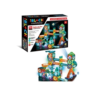 Конструктор iBlock Магнітний світиться у темряві 148 деталей (PL-921-257) зображення 1