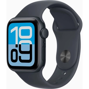 Смарт-годинник Apple Watch SE 3 GPS 40mm Midnight Aluminium Case with Midnight Sport Band - M/L (MEHC4RK/A) зображення 1
