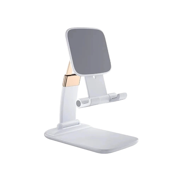 Подставка для планшета и телефона Knight Foldable Desk Mobile Phone Holder Stand (Alloy) White Essager (EZJZM-QS02) - изображение 1