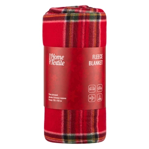Плед Ardesto Christmas Fleece 130x160см, 100% поліестер, клітинка, червоний (ART0717PB) зображення 1