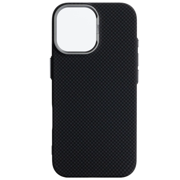 Чохол до мобільного телефона Armorstandart LikeCarbon2 MagCase Apple iPhone 17 Kevlar Black (ARM88379) - зображення 1