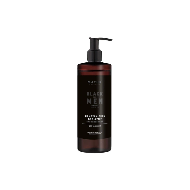 Гель для душа Mayur Black For Men 3 в 1 Парфюмированный для мужчин 500 мл (4820230955002) - изображение 1