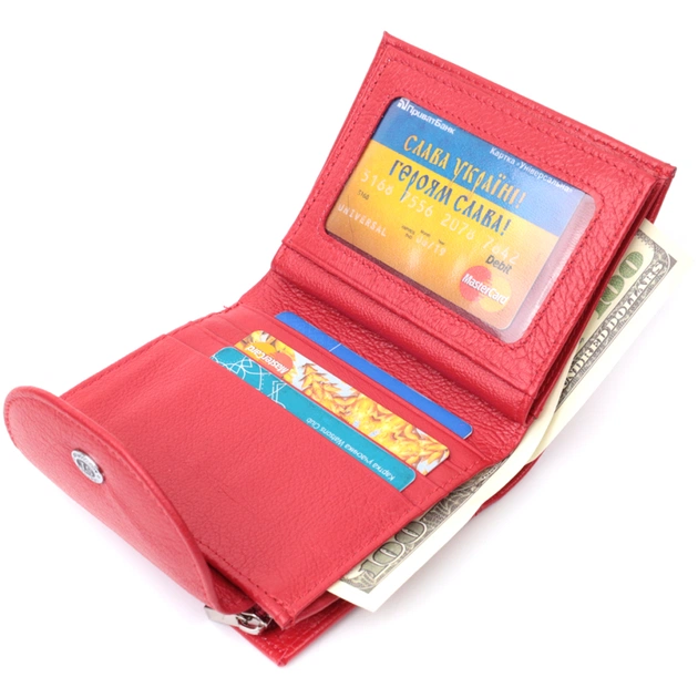 Гаманець ST Leather З натуральної шкіри Червоний (22712) - picture 8
