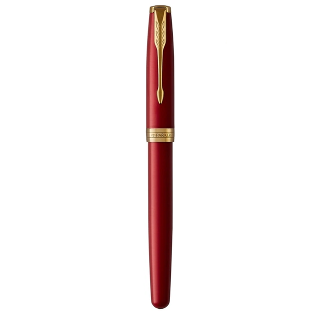Ручка пір'яна Parker SONNET 17 Intense Red GT FP F (86 215) - изображение 2