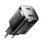 Зарядний пристрій 1xUSB-C + 1xUSB 33W GaN black Essager (ECT33W-GMB01-Z) - зменшене зображення 2