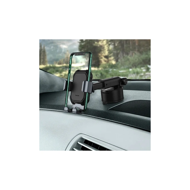 Універсальний автотримач Baseus Tank gravity car mount holder with suction base Tarnish Black (SUYL-TK01) - picture 12