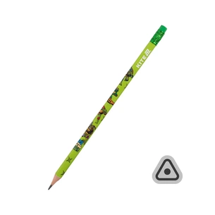 Олівець графітний Kite Ninja Turtles тригранний, з гумкою, НВ (NT25-046) picture 1
