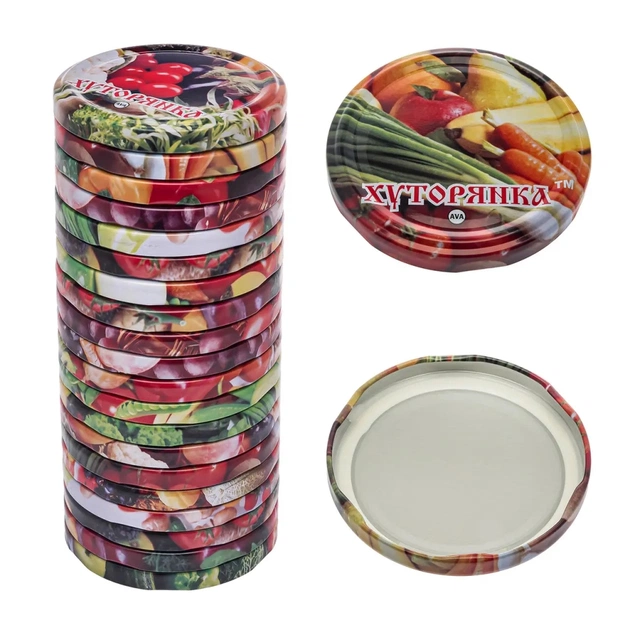 Кришка для банки Хуторянка Еліт євро Твіст Офф 20 шт (Еліт закаточна євро Твіст Офф 20 шт) - picture 1