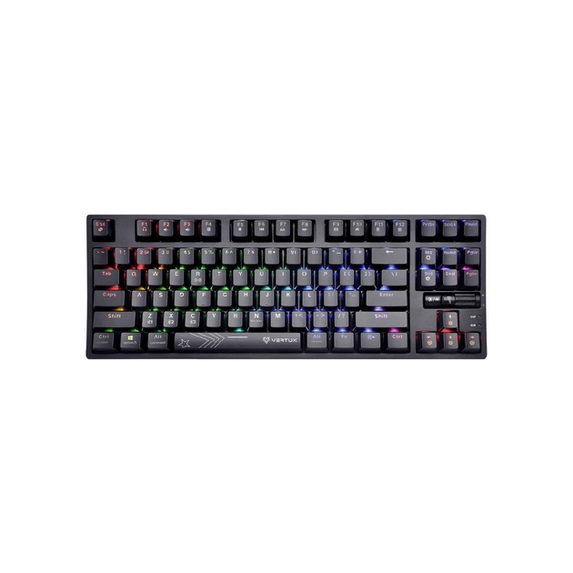 Клавіатура Vertux VertuPro-80 Wireless/USB Black (vertupro-80.black) - зображення 1