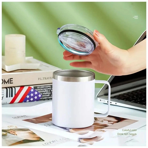 Термокружка TheGeneral з підігрівом та бездротовою зарядкою ThermoHub 15W з LED індикатором біла (40021321-08) - зображення 7