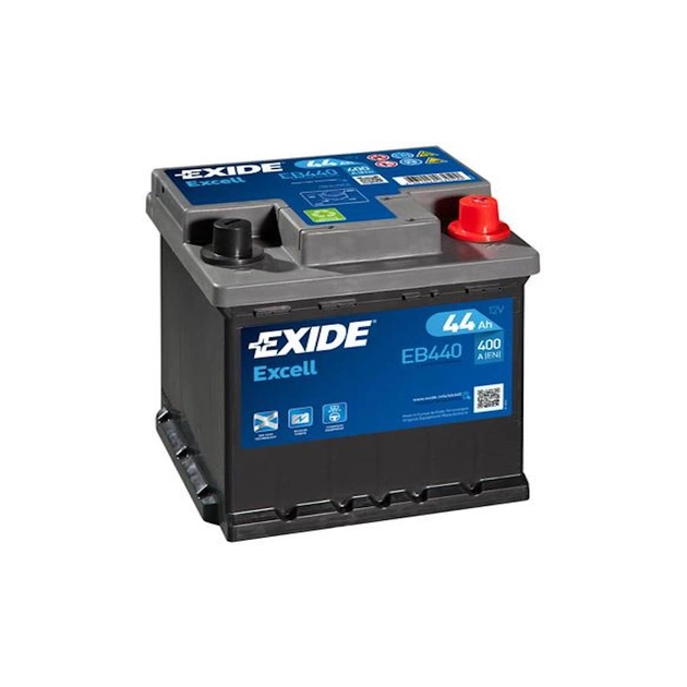 Аккумулятор автомобильный EXIDE EXCELL 44A (EB440) - изображение 1