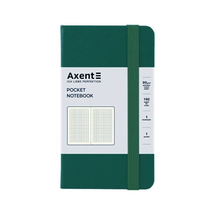 Книга записна Axent Partner 95x140 мм, 96 аркушів, клітинка, зелений ліс (8301-61-A) зображення 1