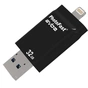 USB флеш накопичувач PhotoFast 32GB i-Flashdrive EVO Plus Black USB3.0-microUSB/Lightning (EVOPLUS32GBU3) - зменшене зображення 3