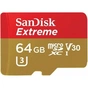 Карта пам'яті SanDisk 64GB microSD class 10 V30 A1 UHS-I U3 4K Extreme Action (SDSQXAF-064G-GN6AA) - зменшене зображення 1
