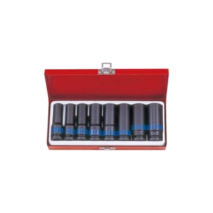 Набір головок KING TONY 1/2" ударних 8 шт. 12-24 мм (4410MP01) зображення 1