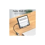 Переходник OTG USB 2.0 AF to USB-C 0.15m black Vention (CCSBB) - уменьшенное изображение 6