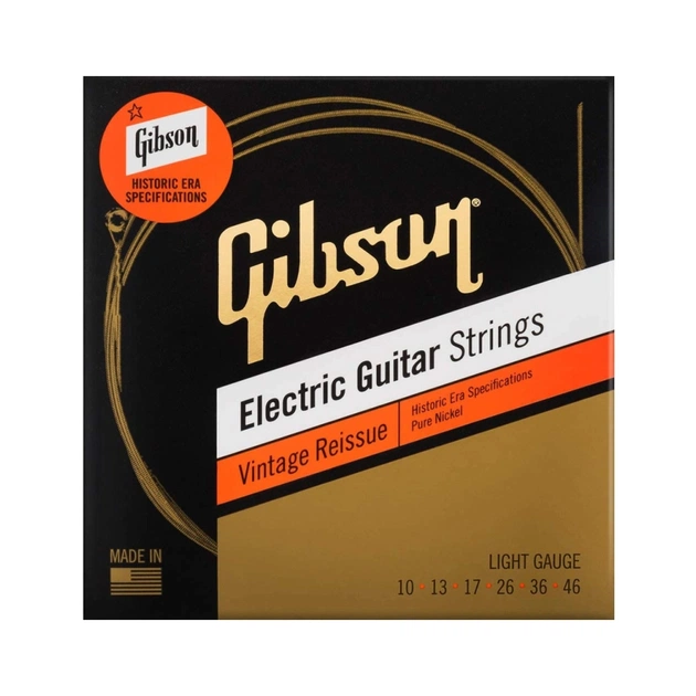 Струни для гітари Gibson SEG-HVR10 Vintage Reissue Light (10-46) (230470) - зображення 1