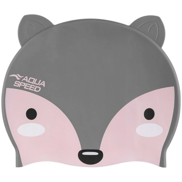 Шапка для плавания Aqua Speed Zoo Fox 115-26 9814 лисиця, сірий Діт OSFM (5908217698148) - изображение 1