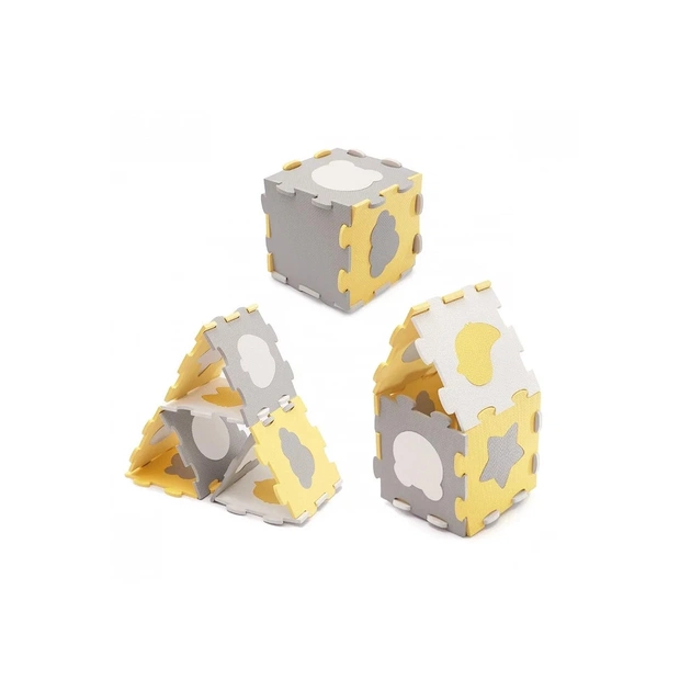 Дитячий килимок Kinderkraft Luno Shapes Yellow 30 елементів (5902533919338) - picture 4