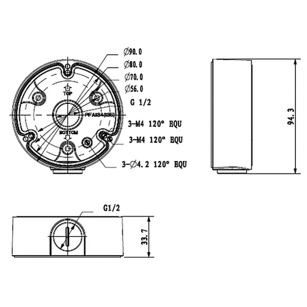 Крепление для видеокамеры Dahua DH-PFA135 - изображение 5