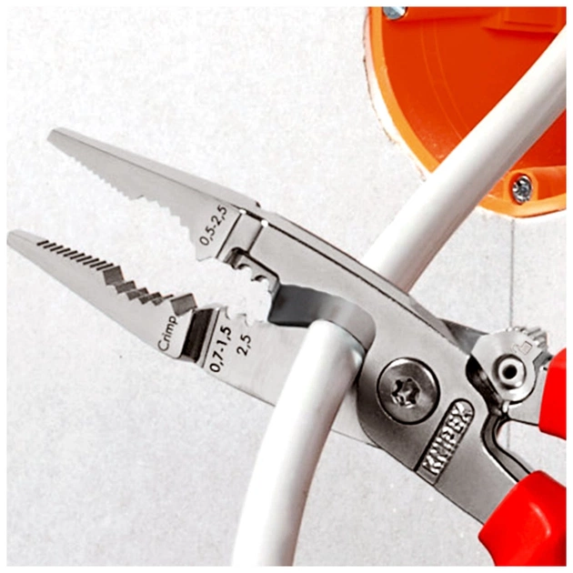 Плоскогубці KNIPEX електромонтажні 200мм (13 91 200) - picture 5