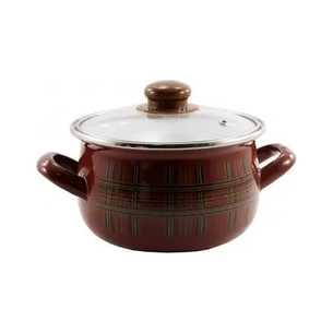 Каструля Interos емаль Шотландка 3,1л (ІТ-2997-18) зображення 1