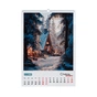 Календар Buromax настінний А2 2027 рік, 1 пружина, Fairytale landscapes (BM.210651) - зменшене зображення 2