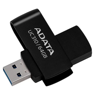 USB флеш накопичувач ADATA 64GB UC310 Black USB 3.0 (UC310-64G-RBK) зображення 1