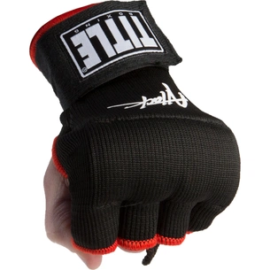 Бинты-перчатки Title Boxing Attack Nitro z gelevymy podushechkamy Chorni XL (ASPWR X) изображение 1