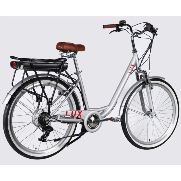 Електровелосипед Dorozhnik 26" eLUX Vbr FR рама-17" 36B 13А*г 500Вт 2026 срiблястий (ELB-D-26-297) - picture 3