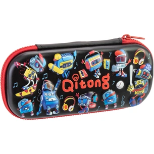 Пенал Cool For School 1 відділення з органайзером чорний (QT-5772-Black) зображення 1