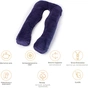 Подушка MirSon для вагітних та відпочинку Velvet Line №8020 U-подібна Navy blue (2200006178521) - уменьшенное изображение 12