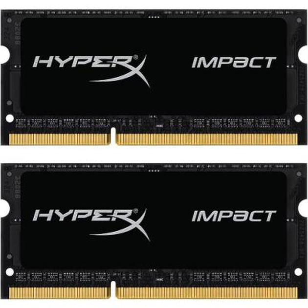 Модуль пам'яті для ноутбука SoDIMM DDR3 16GB (2x8GB) 2133 MHz HyperX Impact Kingston Fury (ex.HyperX) (HX321LS11IBK2/16) - зображення 1