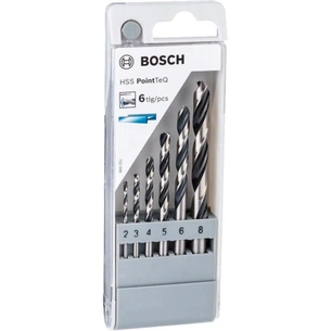 Набір свердл Bosch HSS PointTeQ 6 шт (2.608.577.346) зображення 1