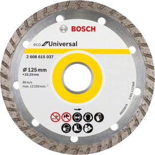 Круг відрізний Bosch ECO Universal Turbo 125-22.23 (2.608.615.037) зображення 1