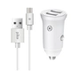 Зарядний пристрій Piko CC-312 (2USB3,1A) + USB-C cable (1283126538803) - зменшене зображення 1