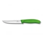 Кухонний ніж Victorinox SwissClassic для стейку 12 см, хвилясте лезо, зелений (6.7936.12L4) - зменшене зображення 1