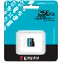 Карта пам'яті Kingston 256GB microSDXC сlass 10 UHS-I U3 V30 A2 Canvas Go Plus G4 (SDCG4/256GBSP) - зменшене зображення 3